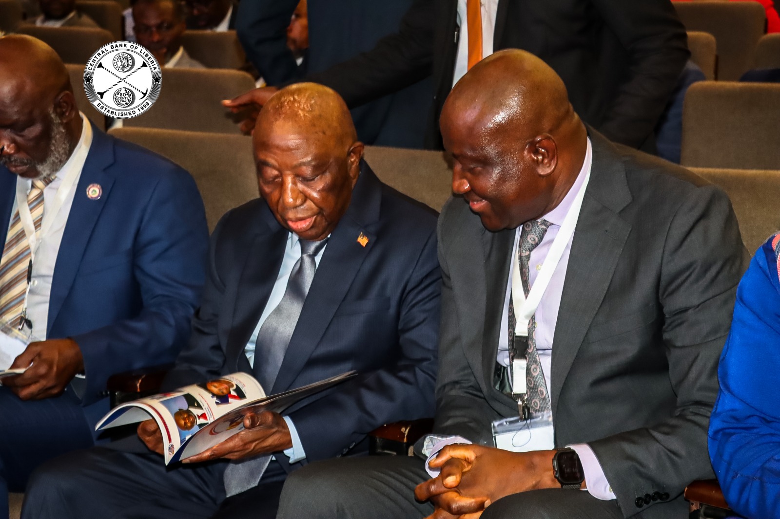 President Joseph Nyuma Boakai, Sr. & CBL Executive Governor Henry F. Saamoi